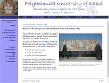 Tablet Screenshot of polytechnic-kabul.org